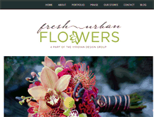 Tablet Screenshot of freshurbanflowers.com